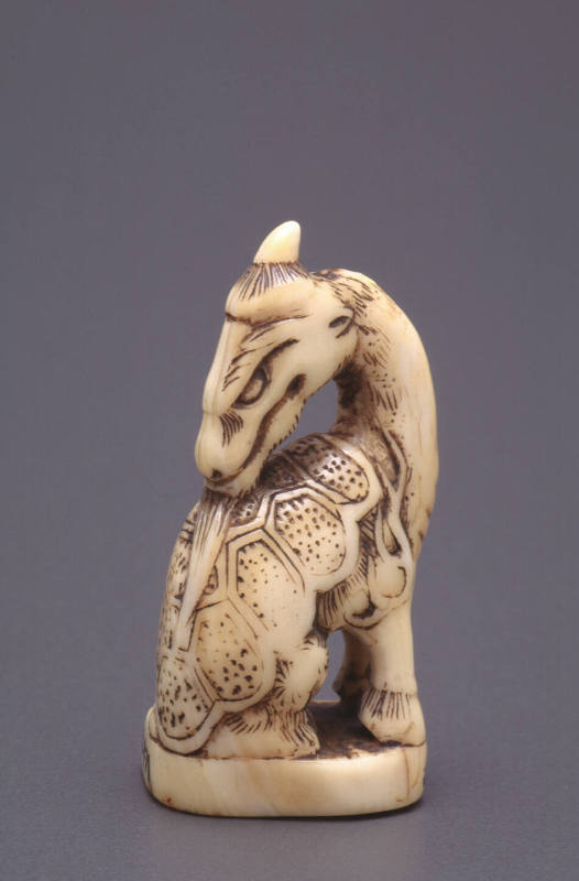 Netsuke modeled as a unicorn