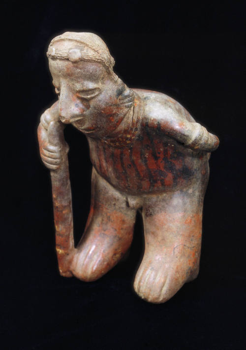 Old man with walking stick