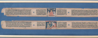 Two pages of Buddhist manuscript (text of Ashtashasrika Prajnaparamita)