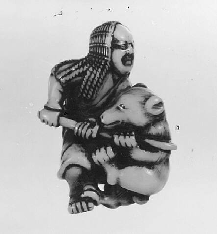 Warrior fighting Bear