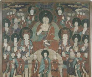 Amitabha Buddha and Twenty-nine Attendants