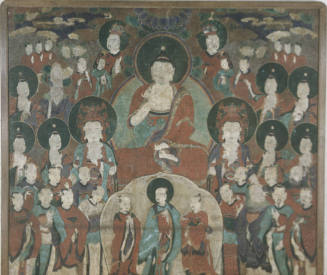 Amitabha Buddha and Twenty-nine Attendants