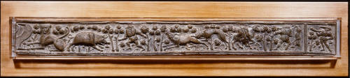 Frieze with hunting scene