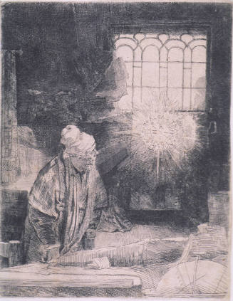 Faust in His Study Watching a Magic Disk