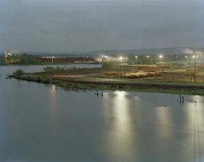 Weyerhauser Sorting Yard Along the Chehalis River, Cosmopolis, Washington, from the series SawDust Mountain