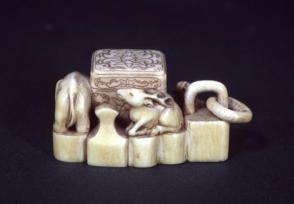 Group of seals with vermillion box
