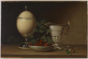 Still Life with Strawberries and Ostrich Egg Cup