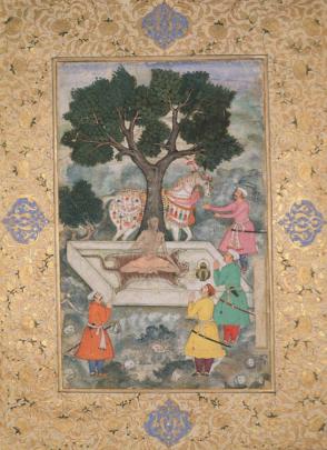 Three Mughal Princes Before a Guru