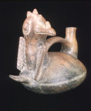 Stirrup jar, bird