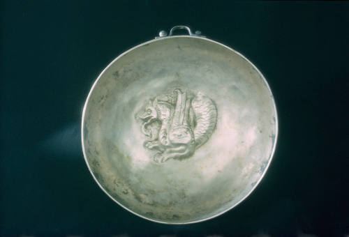 Drinking bowl with griffin