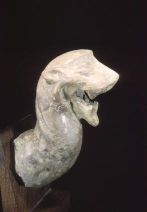 Griffin Head from a Pottery Cauldron