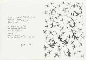 Untitled (Calligraphic with Poem)