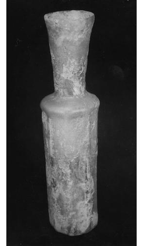 Octagonal funnel-necked bottle