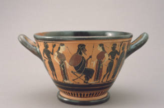 Skyphos, (stemless cup) with Presentation Scene