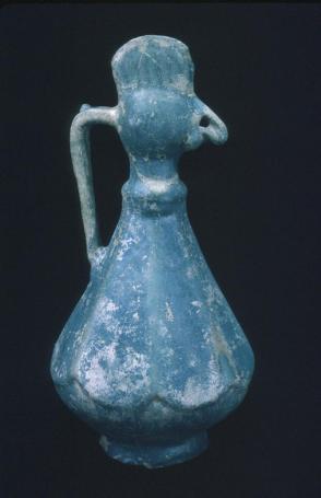 Ewer with rooster-head top