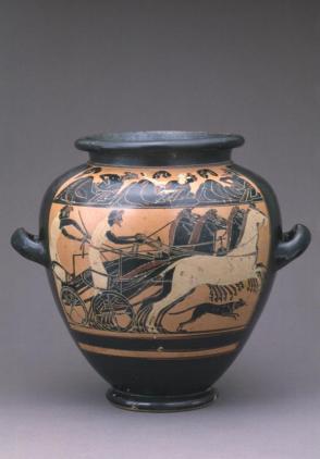 Stamnos (jug) with Quadriga Racing