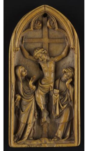 Pax:  Christ on Cross, Virgin Mary and John