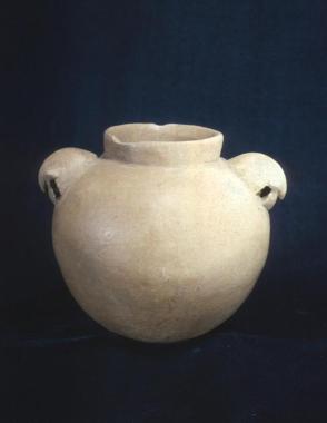 Globular Jar with Mourning Figures