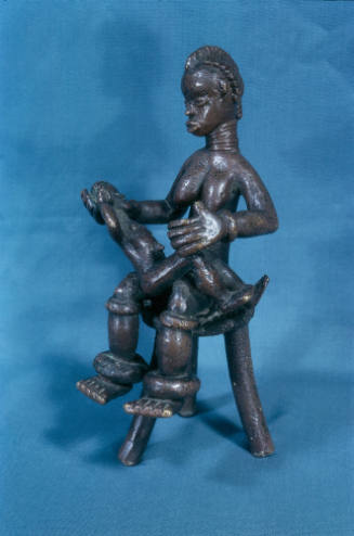 Seated mother and child