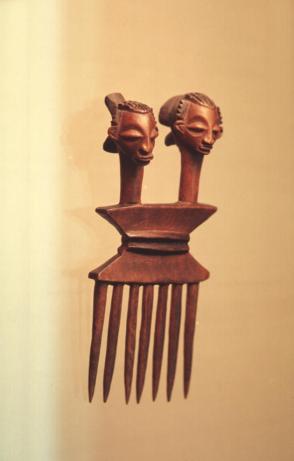Comb with twin heads