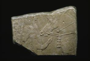 Relief fragment with warrior and horse