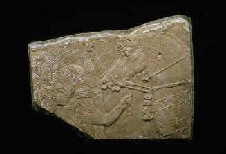 Relief fragment with warrior and horse