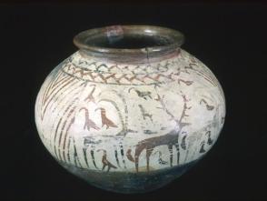Jar with geometric and zoomorphic decoration