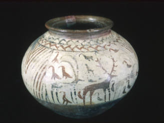 Jar with geometric and zoomorphic decoration