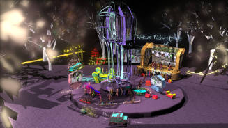 Video still from Jacolby Satterwhite's "Country Ball 1989-2012"