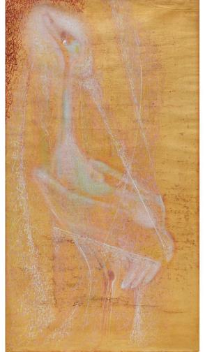 Crane Holding a Snail and Dancing