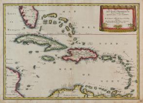Map of the West Indies and the Carribean