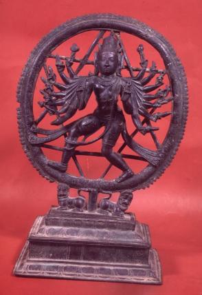 Dancing Shiva with star-shaped aureole