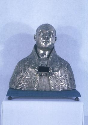 Reliquary Bust of a Pope