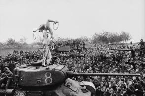 Fun break at the front line, 1945