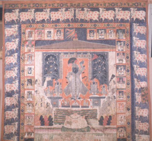 Temple Hanging:  Krishna as Sri Nathaji
