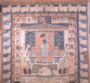 Temple Hanging:  Krishna as Sri Nathaji