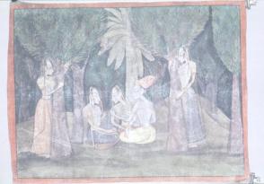 Krishna, Radha and Gopis in the Forest