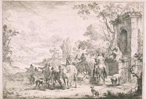 The Resting Sportsmen Near the Fountain of Neptune