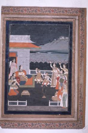 Dancers and Musicians Entertain a Princess