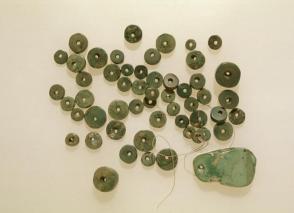 Collection of 53 beads and 1 pendant