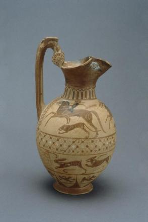 Wine Pitcher:  Trefoil Mouthed Oinochoe