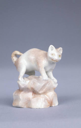 Miniature figure of a cat