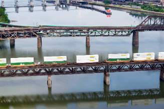 Railroads and Shipping Containers on the Monongahela River