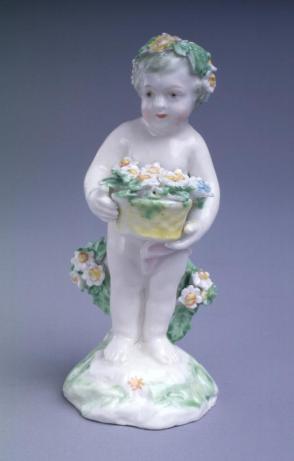 Cherub representing Spring