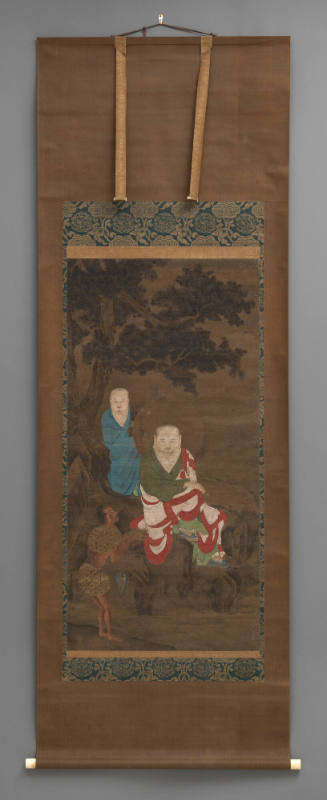 Buddhist Painting of 3 Figures