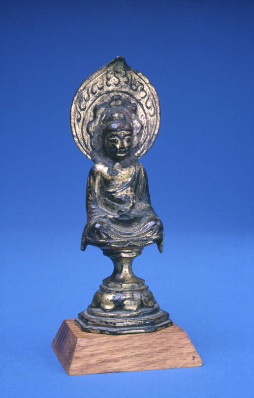 Bronze seated Amida Buddha