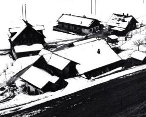 Untitled, (Snow Covered Rooftops, Switzerland)