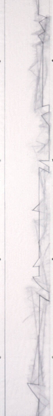 Drawing for Wood Posts, "Series I," Blue Piece
