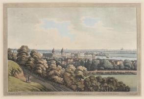 View of Greenwich and Up the River