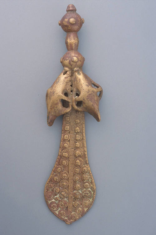 Gold weight:  sword